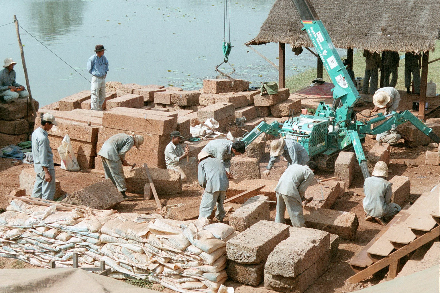 Ankor Wat restoration - Cambodia 2003