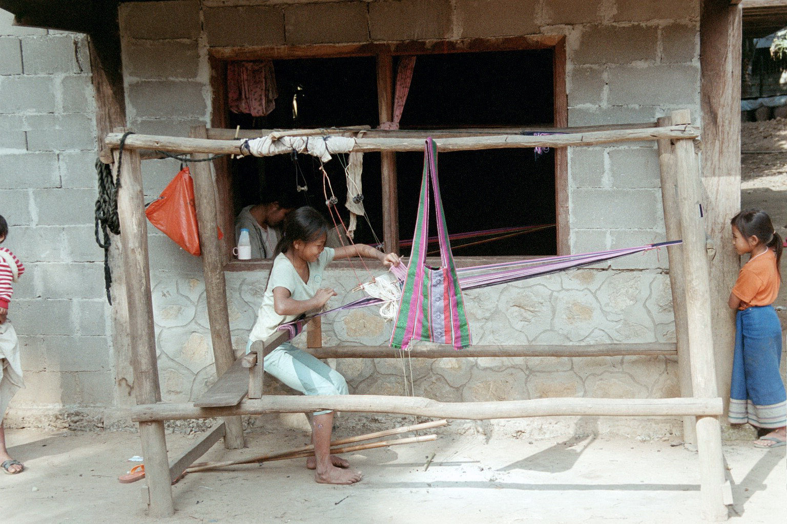 Sewing in Luang Prabang Laos  -  March 2003