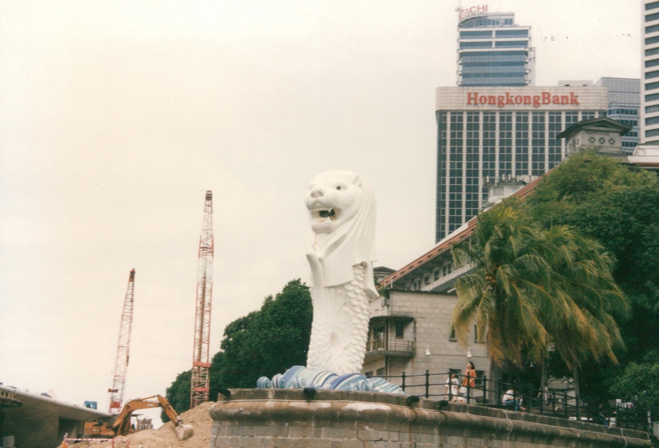 merlion old location singapore sep 1996