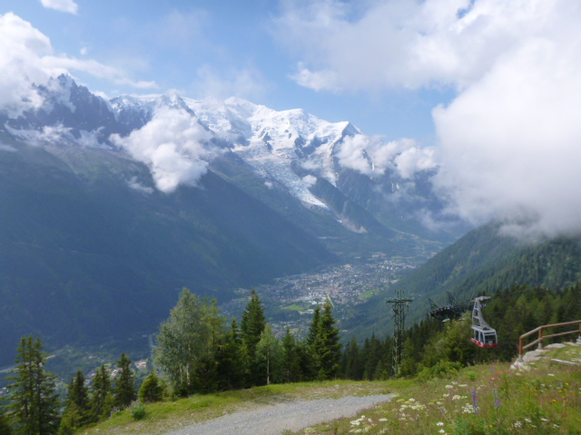 mont blanc massif chaminox valley france aug 2014