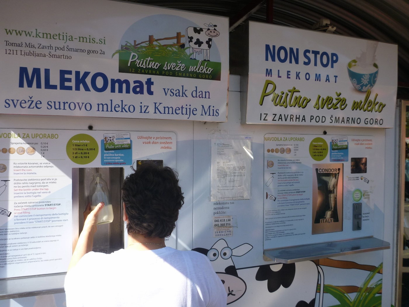 raw milk vending ljubljana slovenia sep 2014