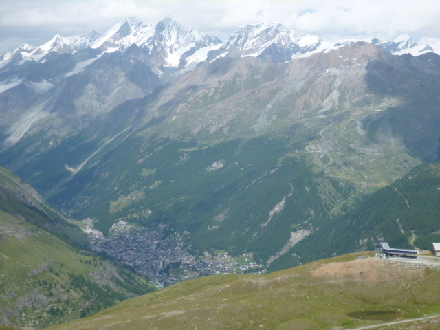 matter valley and zermatt switzerland from above aug 2014