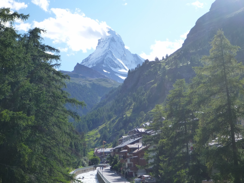 matterhorn mountain from zermatt zermatt switzerland aug 2014