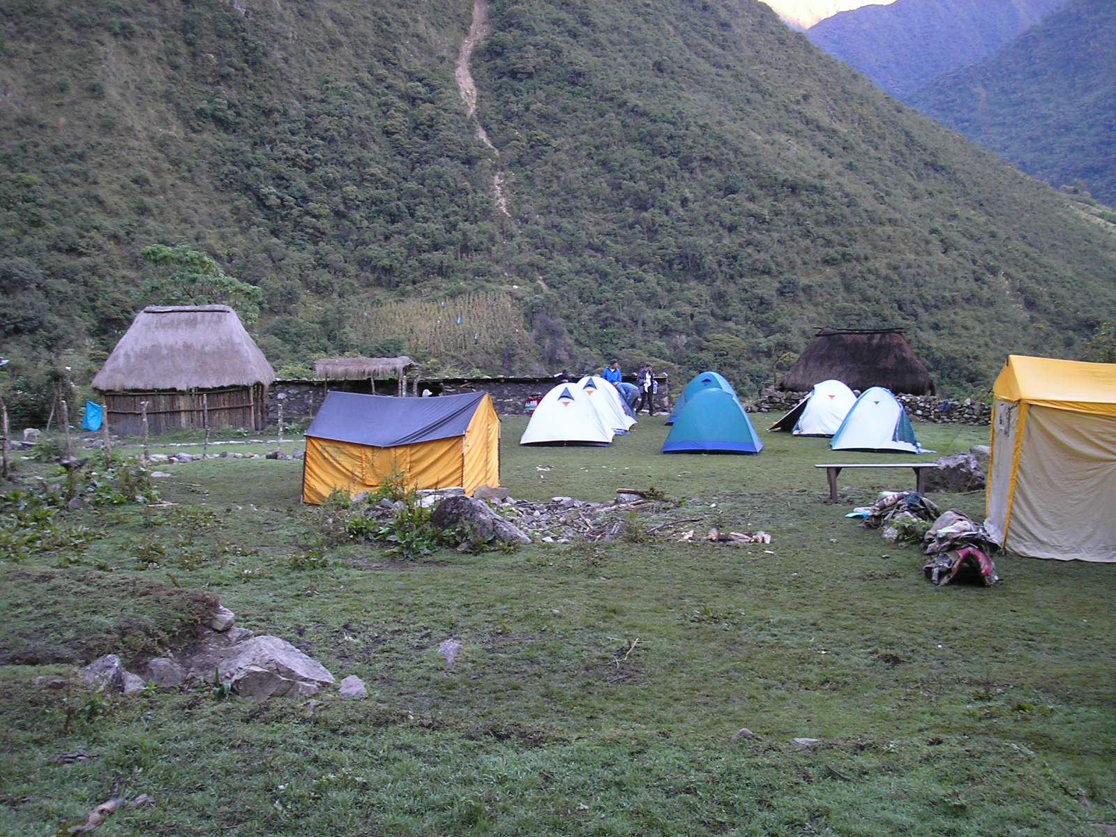 2nd night campsite Salkantay Trek Peru May 2006