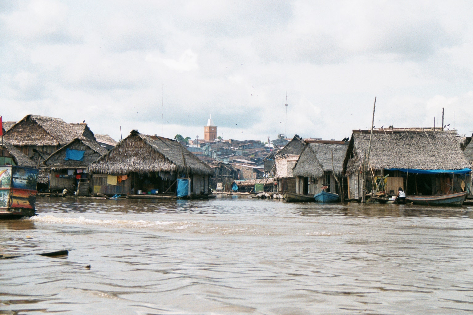 Houseboats in Iquitos, Peru  -  Feb 2002