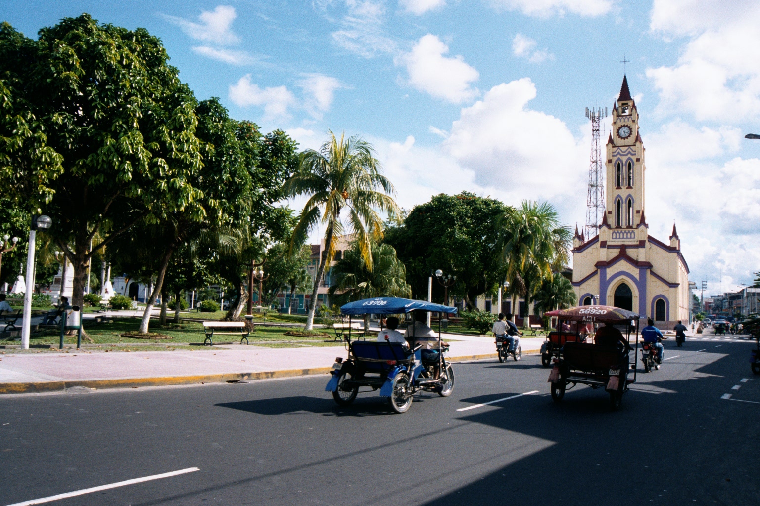 Plaza in Iquitos Peru - Feb 2002
