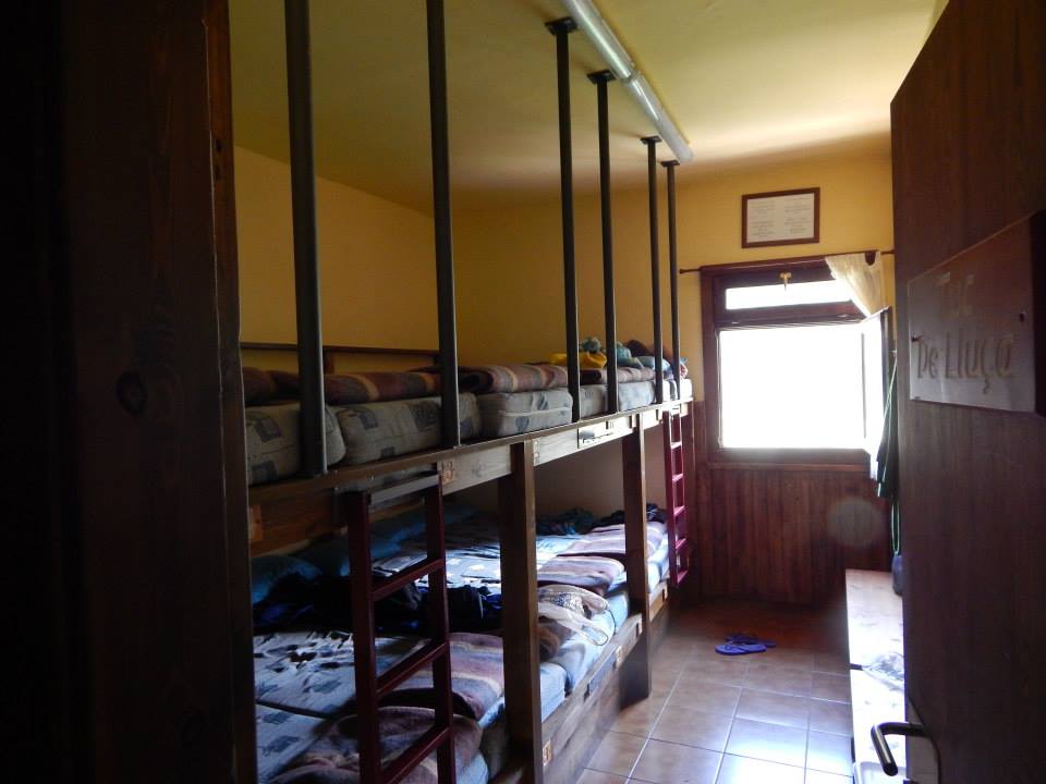 Group Beds in Hut Trekking Carros de Foc Pyrenees Spain Jul 2013