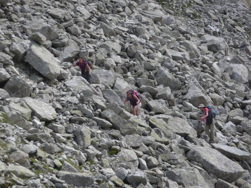 Hike Through Rockfall Trekking Carros de Foc Pyrenees Spain 10 Jul 2013