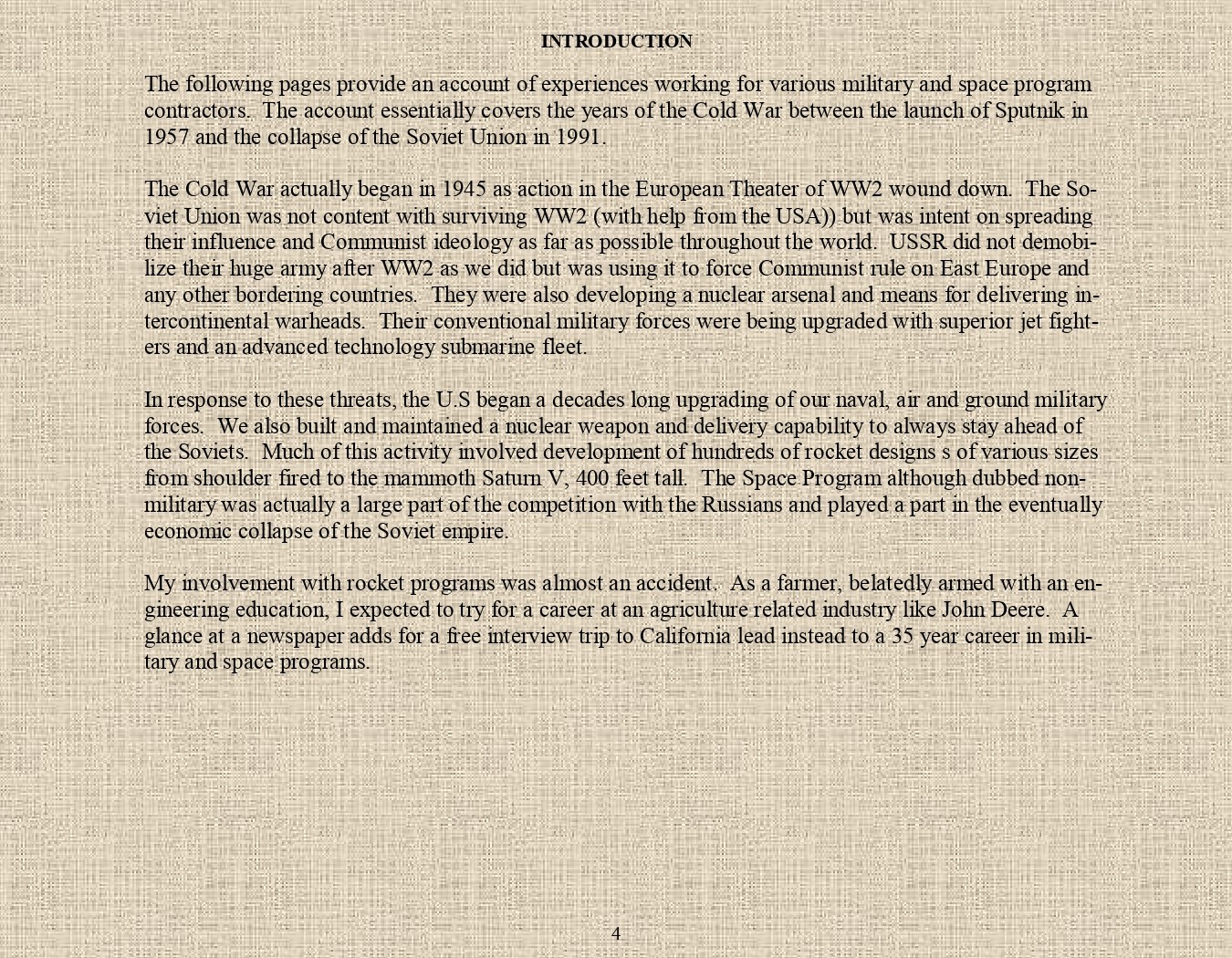 Rocket Science - An engineers experiences with the us space program