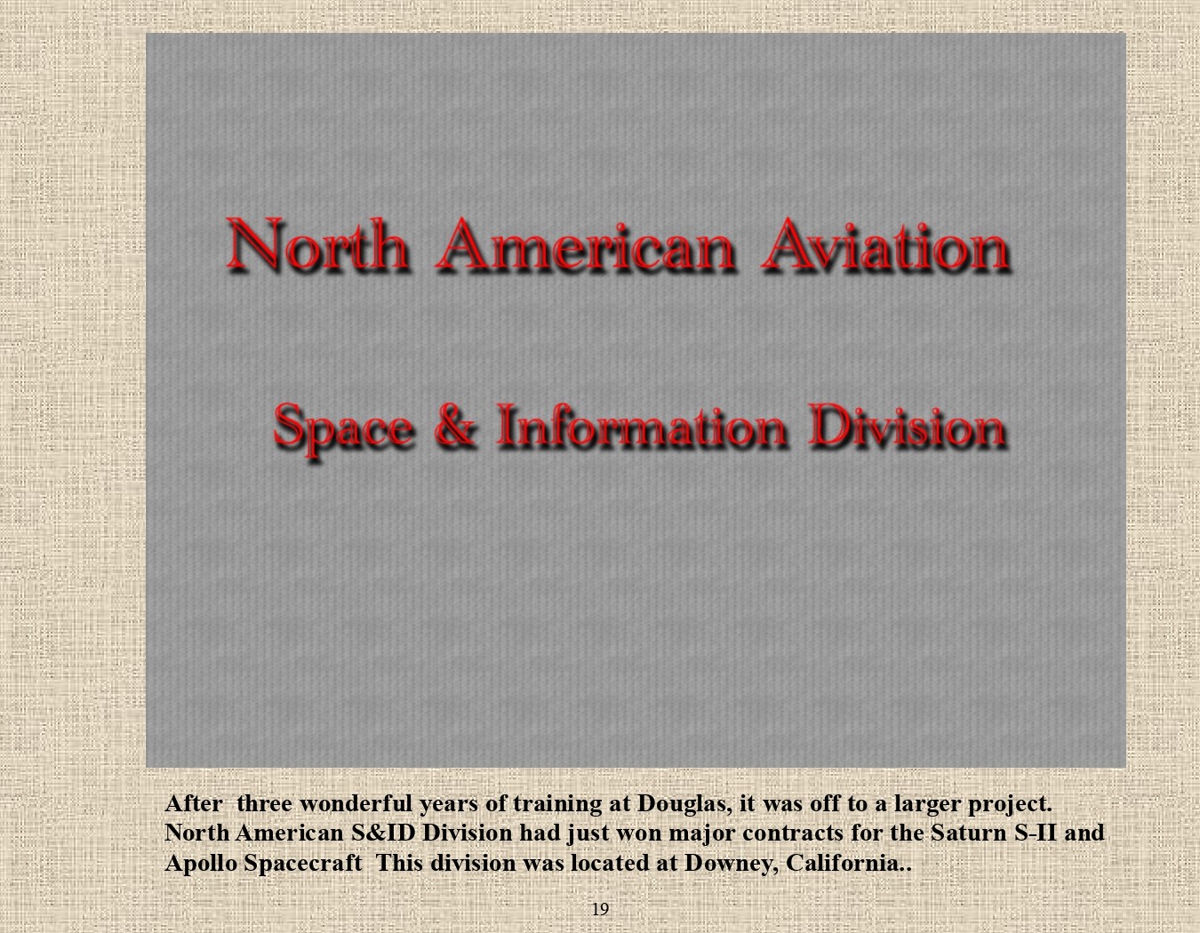 Rocket Science - An engineers experiences with the us space program