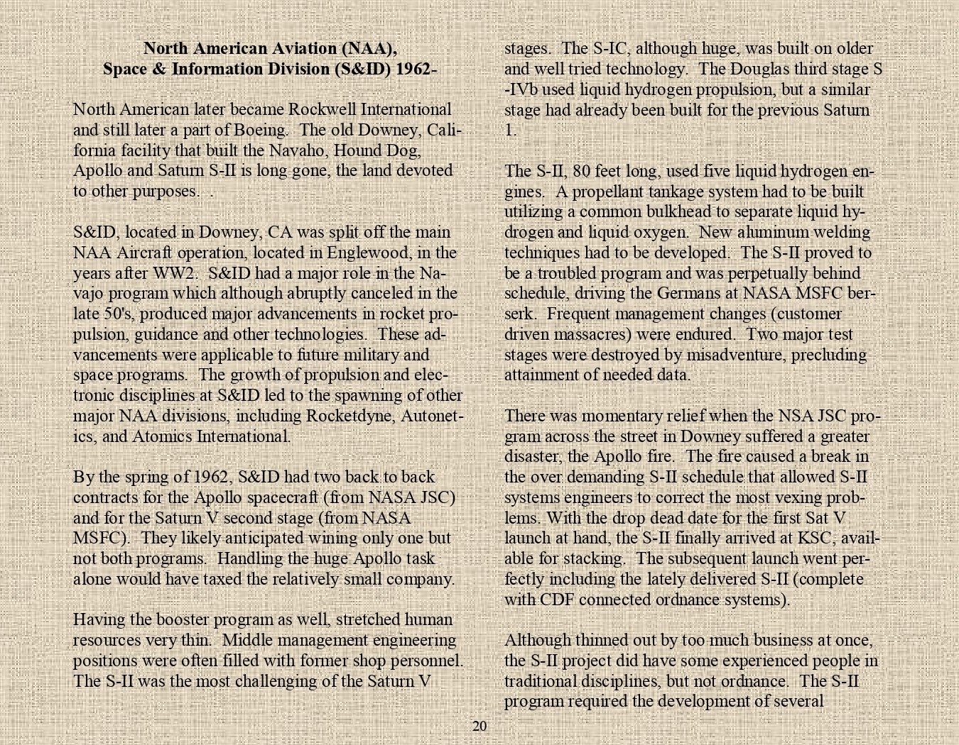 Rocket Science - An engineers experiences with the us space program