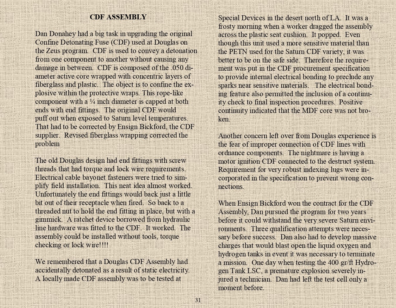 Rocket Science - An engineers experiences with the us space program