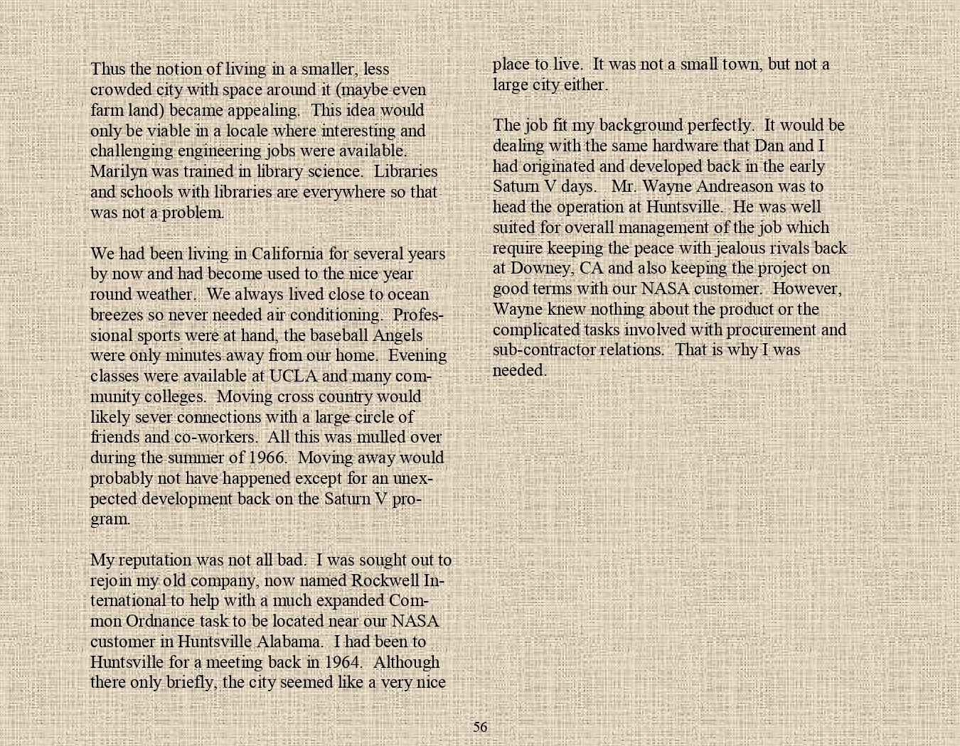 Rocket Science - An engineers experiences with the us space program