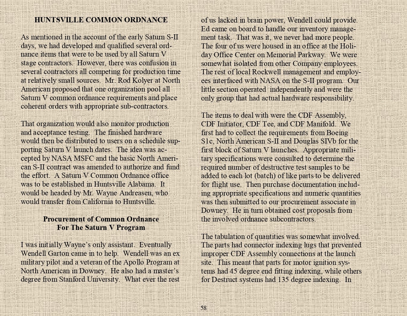 Rocket Science - An engineers experiences with the us space program