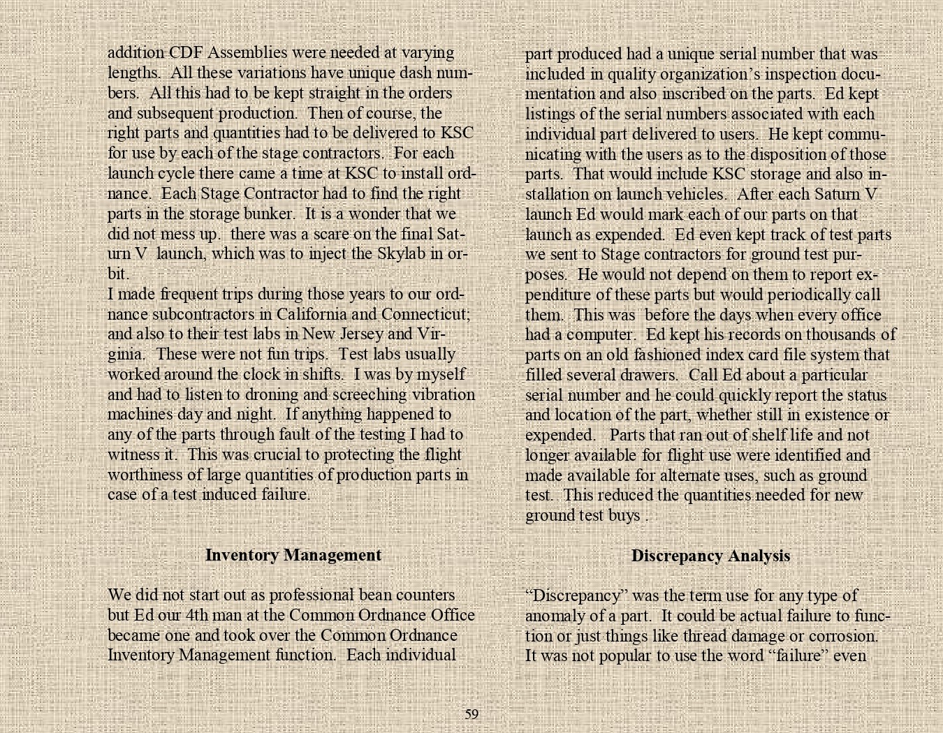 Rocket Science - An engineers experiences with the us space program