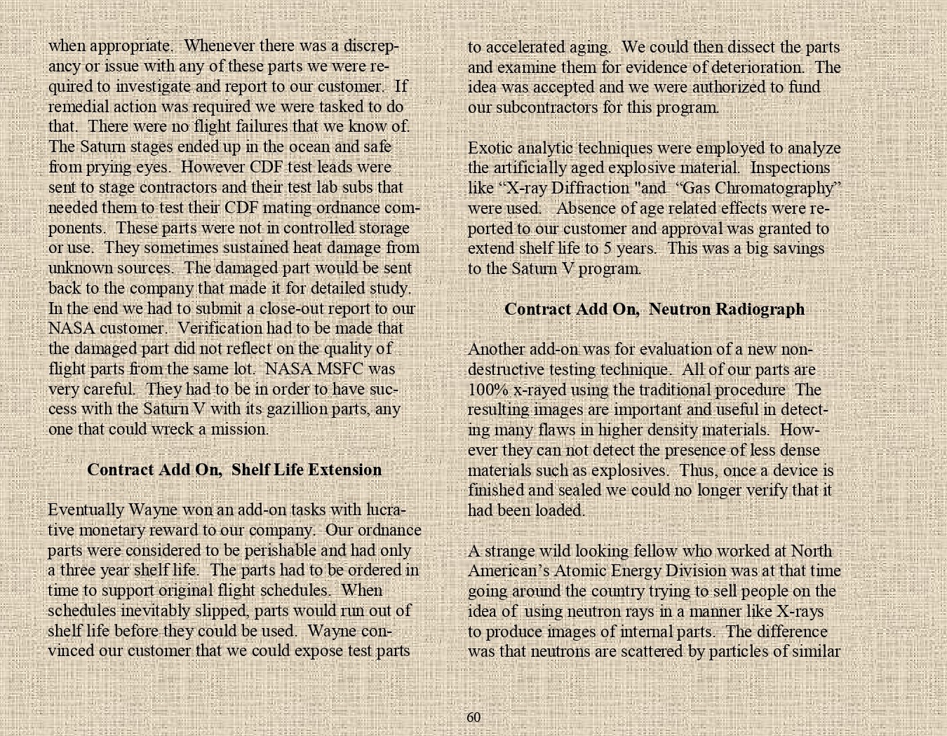 Rocket Science - An engineers experiences with the us space program