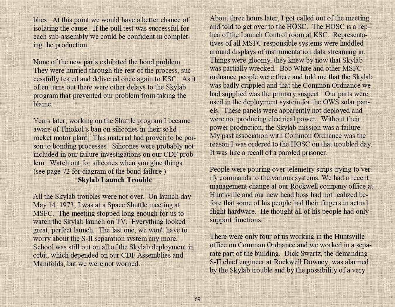 Rocket Science - An engineers experiences with the us space program