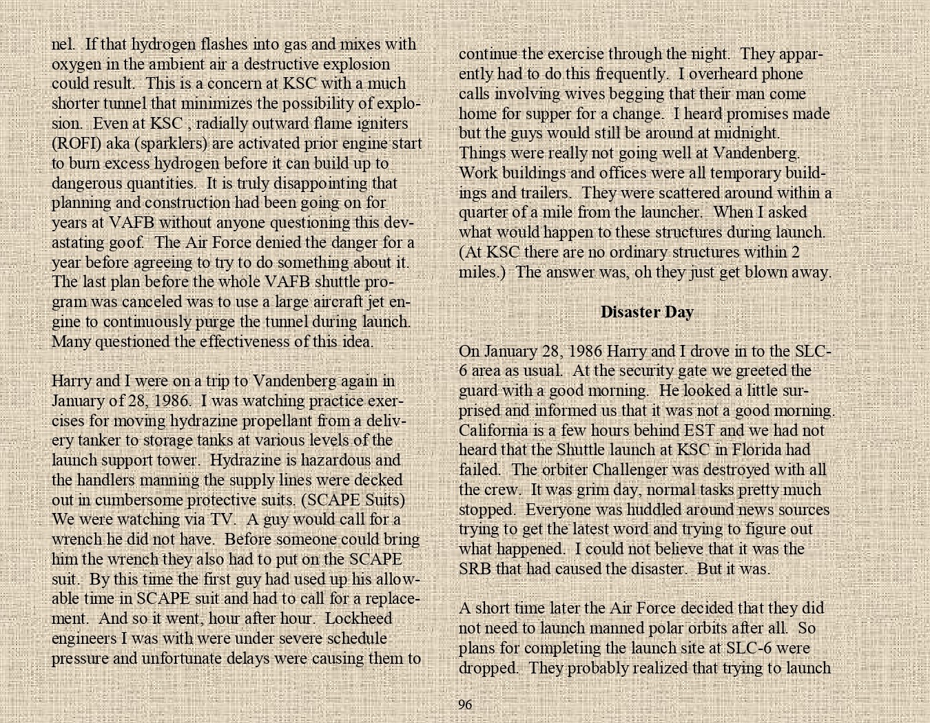 Rocket Science - An engineers experiences with the us space program