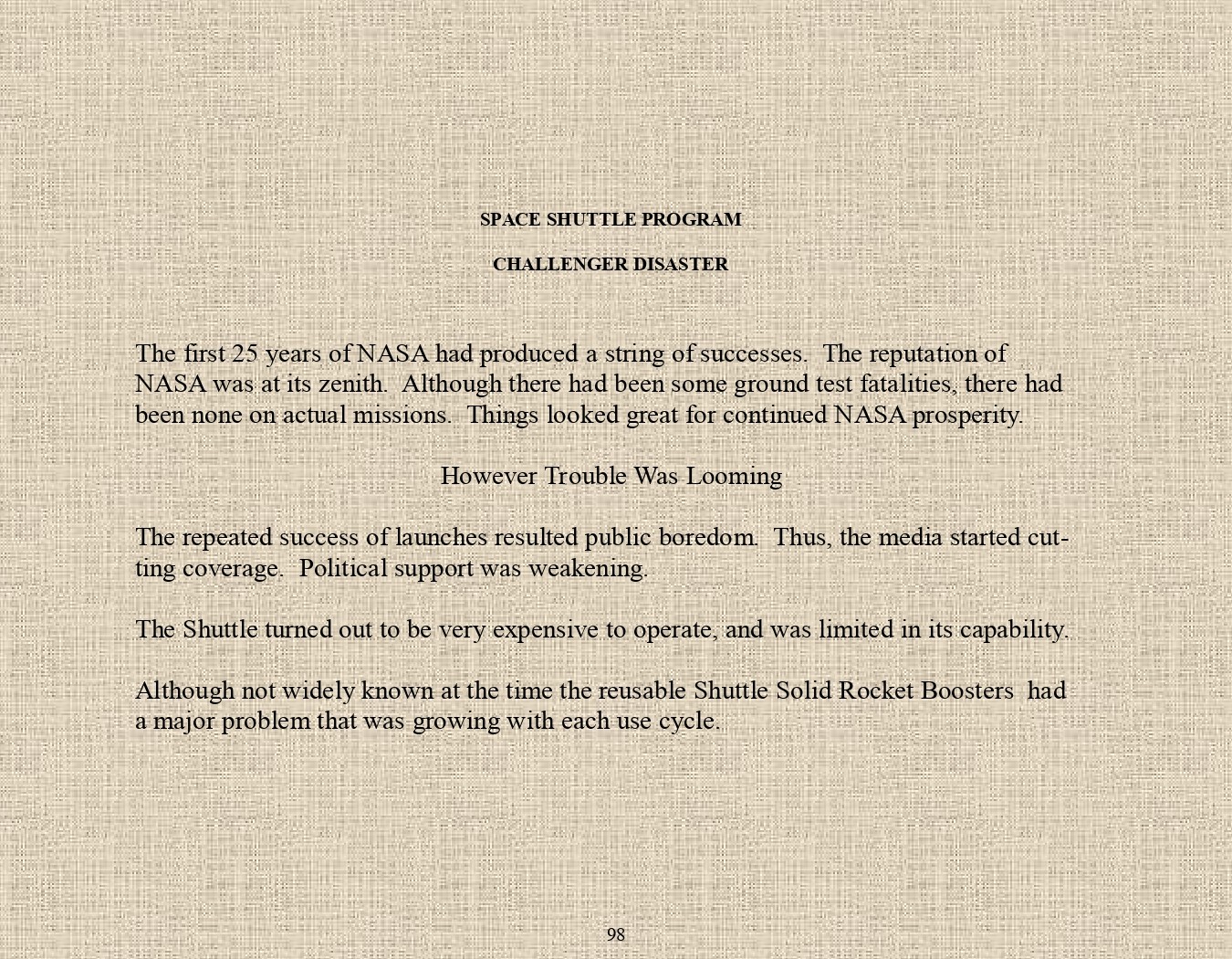 Rocket Science - An engineers experiences with the us space program