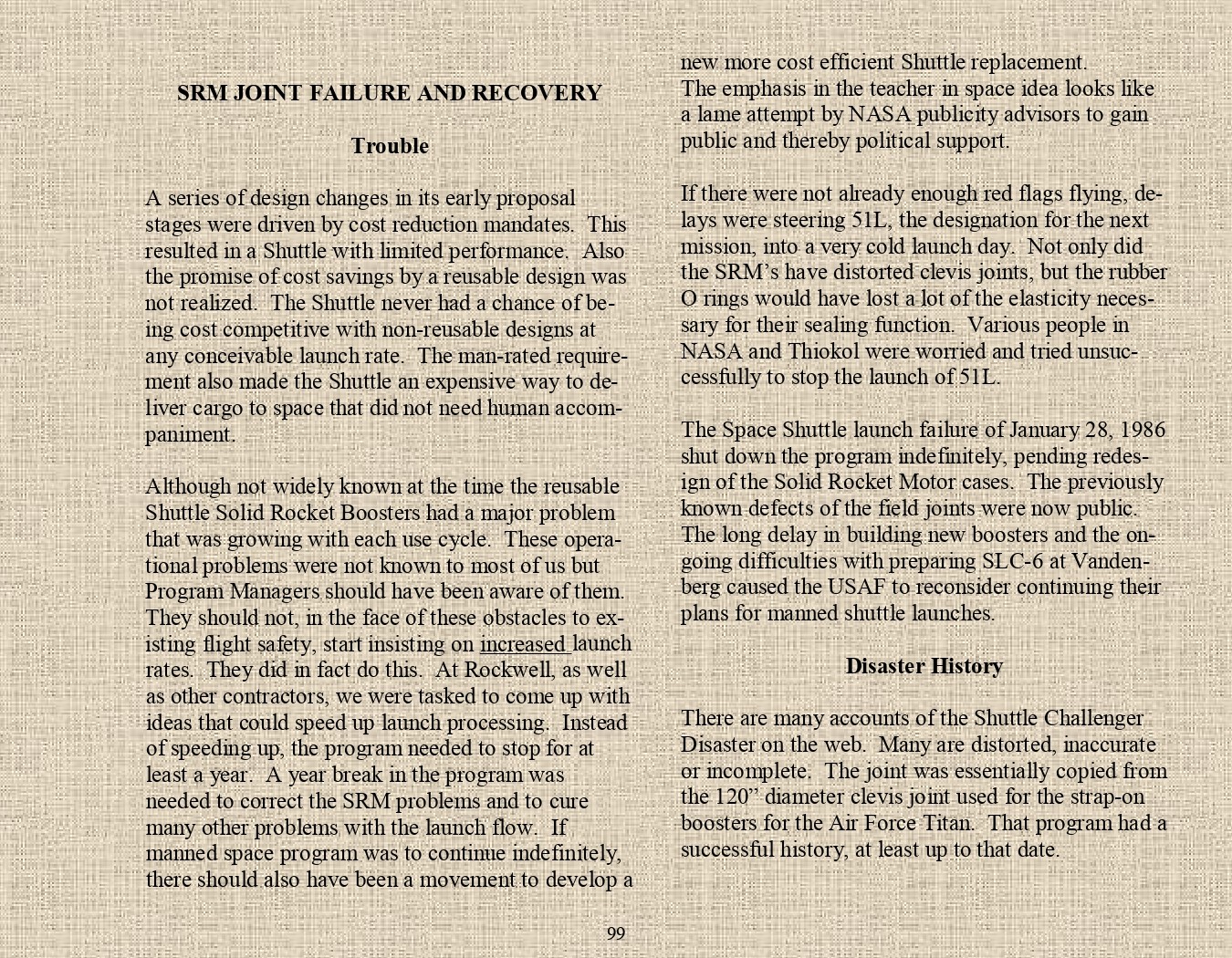 Rocket Science - An engineers experiences with the us space program