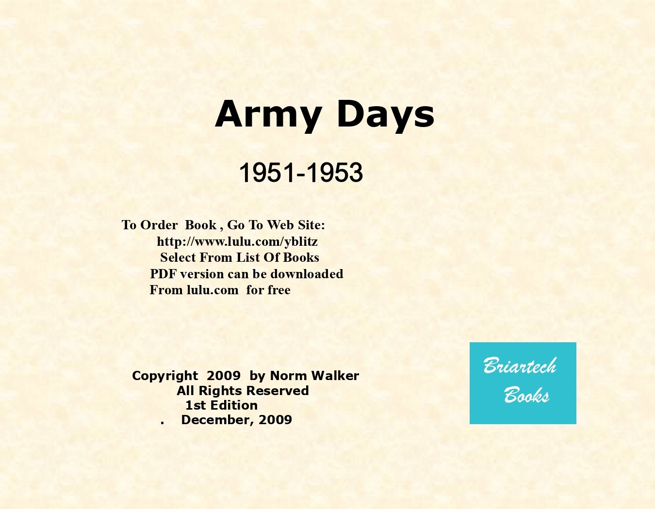 US Army Days Europe 1951-1953