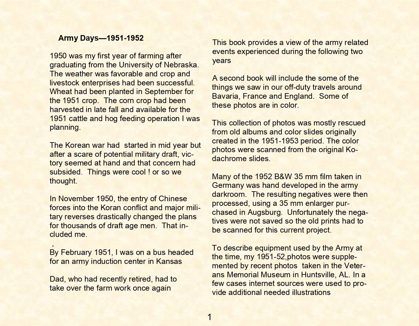 US Army Days Europe 1951-1953