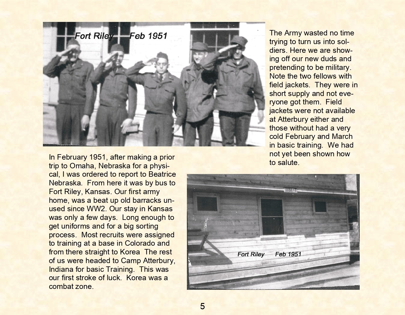 Camp Atturbury Indiana 1951