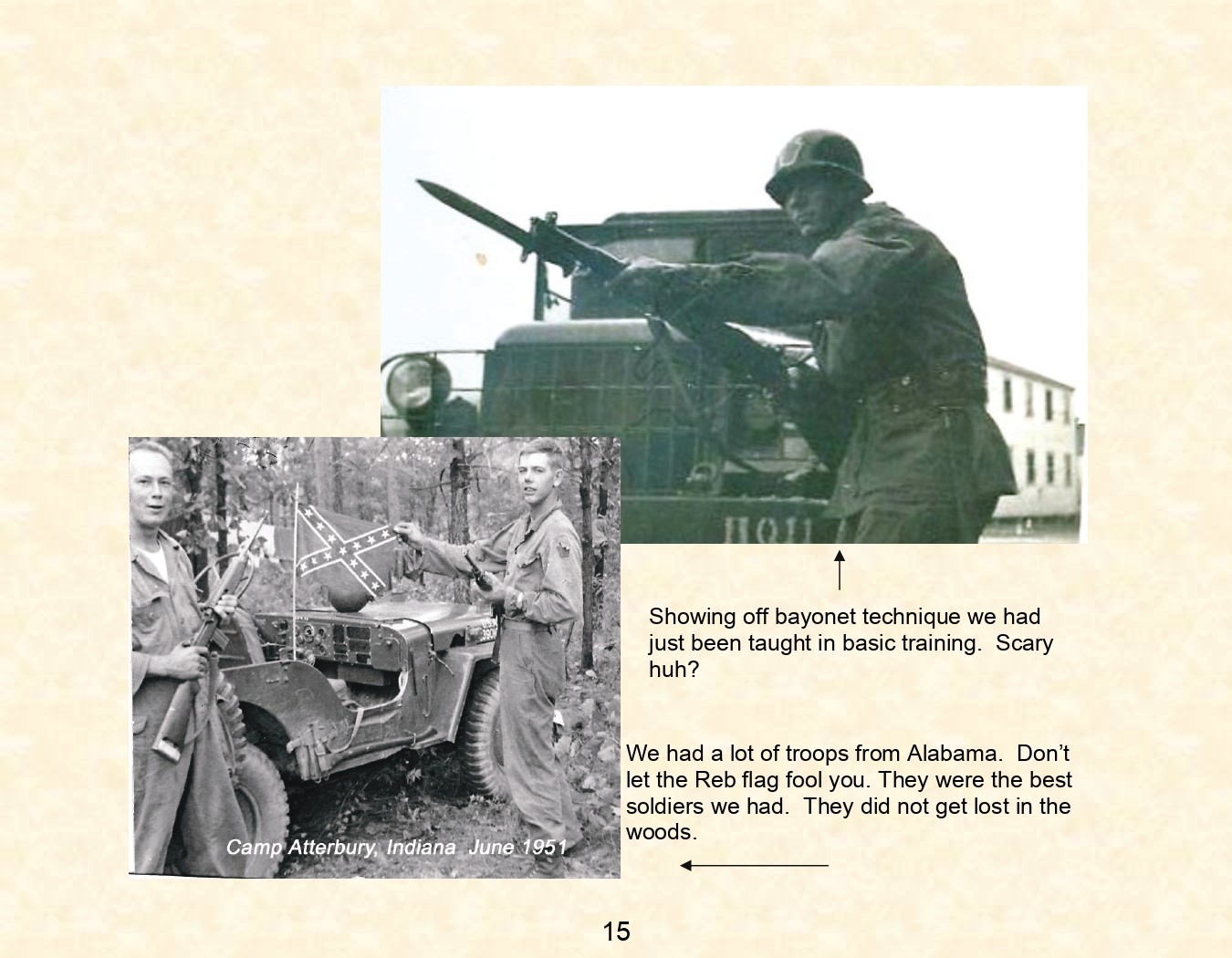 Alex Walton - Emil Hanson - Camp Atturbury Indiana 1951