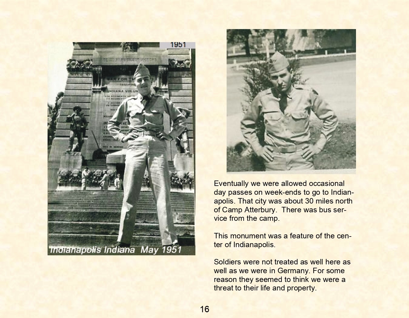 Ray Duchesneau - Camp Atturbury Indiana 1951