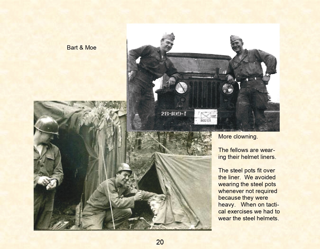 operation southern pine -28th infrantry div - fort bragg n.c. - 1951