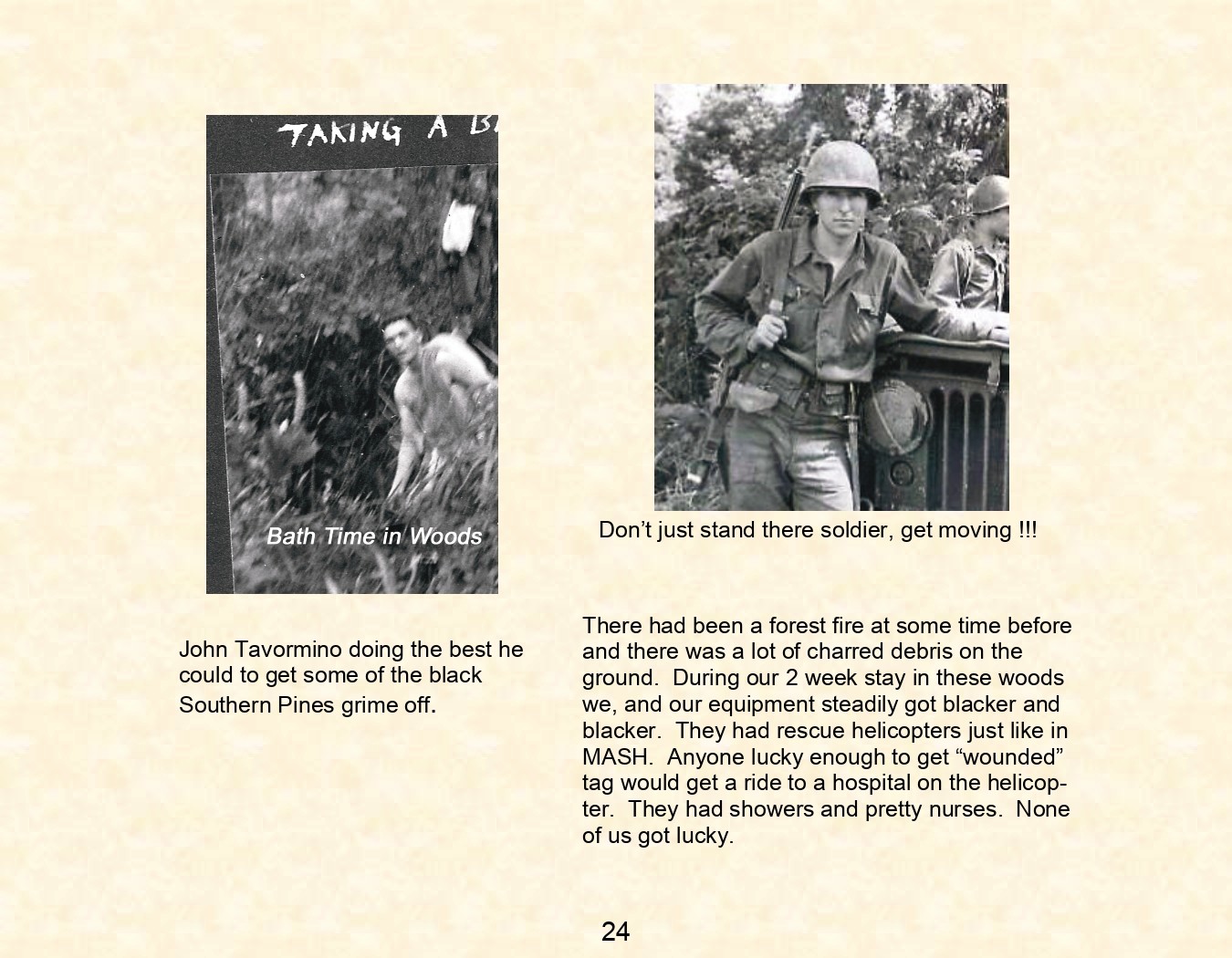 dick stowell, lary bartman - operation southern pine -28th infrantry div - fort bragg n.c. - 1951