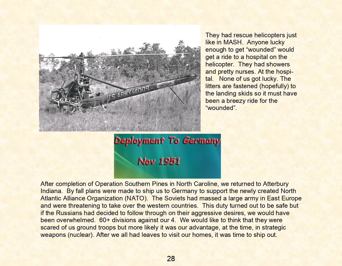 uss general c. h. muir (AP-142) troop ship nov 1951 hampton roads to bremerhaven germany