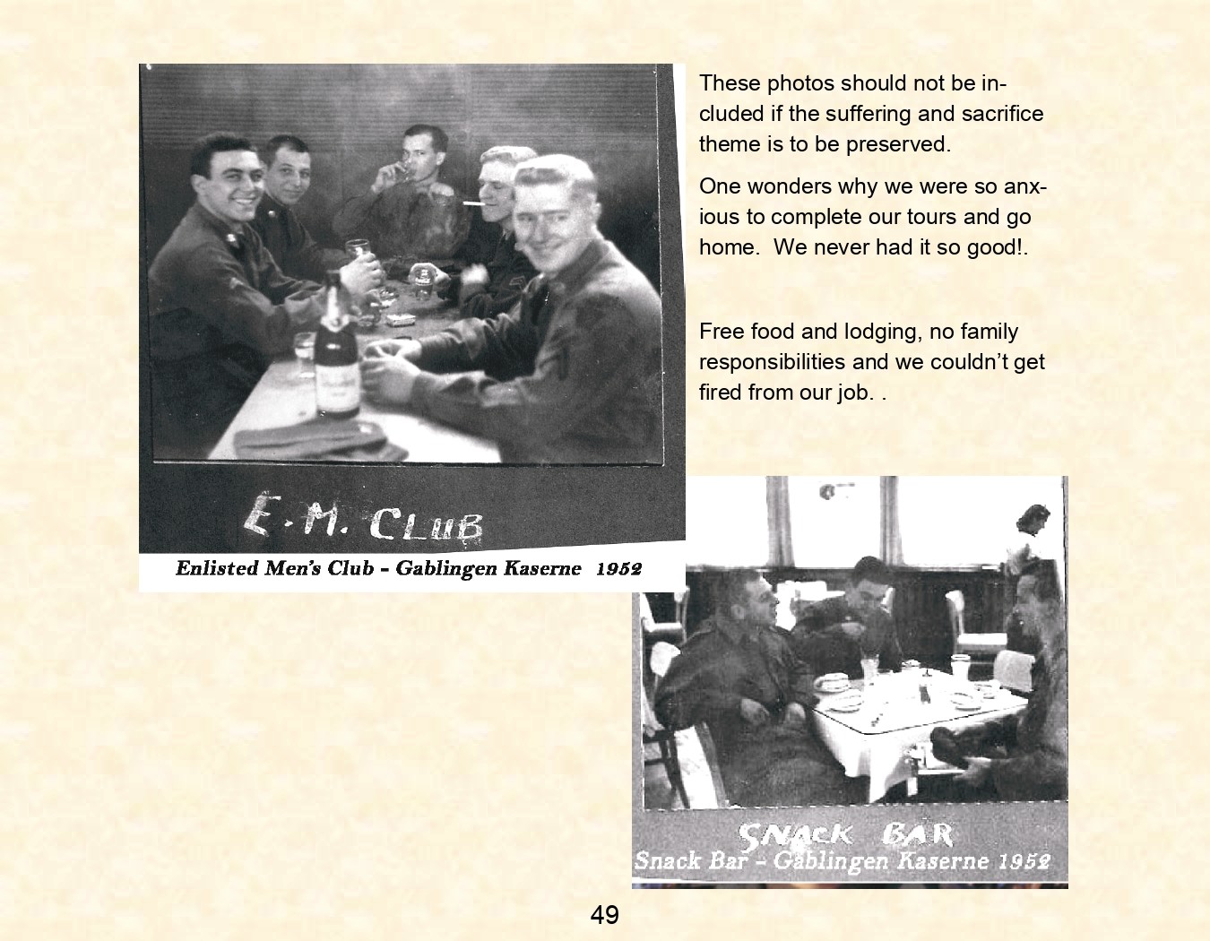 US Army Days Europe 1951-1953