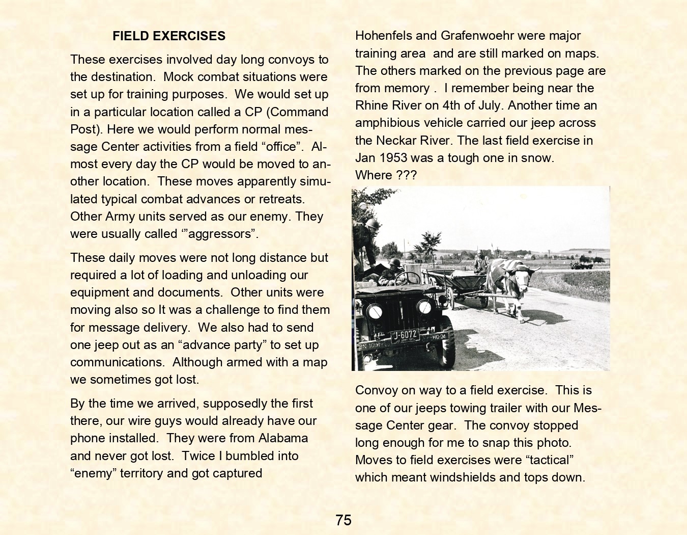 US Army Days Europe 1951-1953