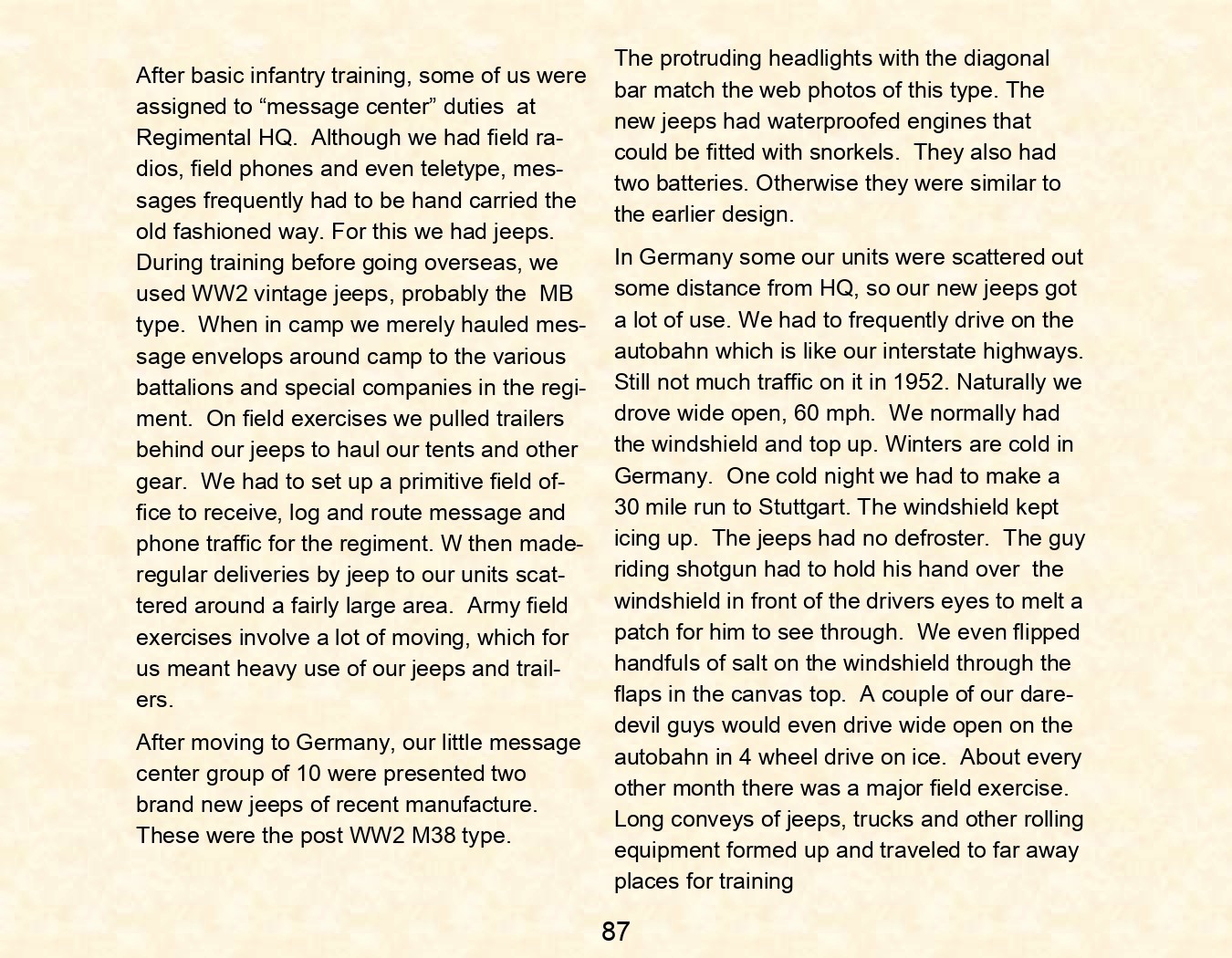 US Army Days Europe 1951-1953