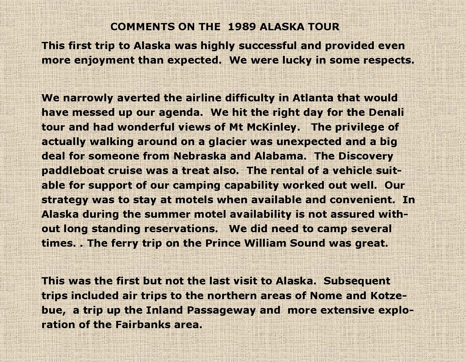 Alaska 1989