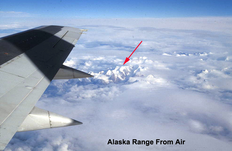 alaska range from air nome alaska 1990