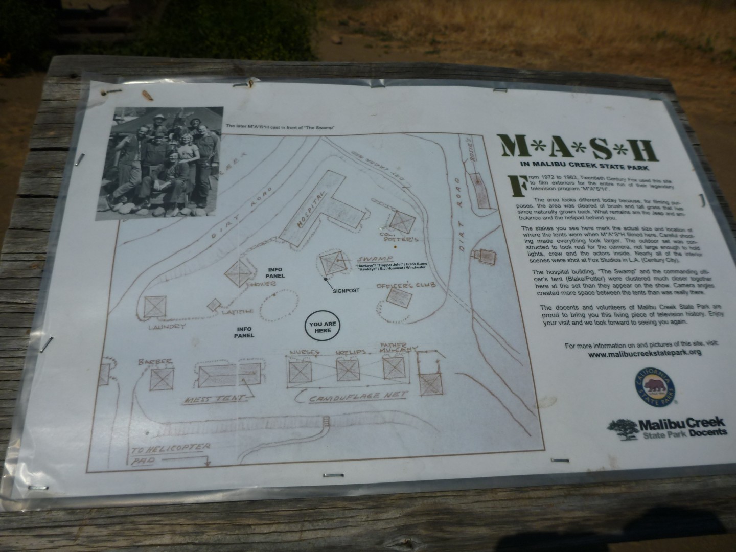 Mash tv show outdoor set - malibu creek state park - california - May 2016